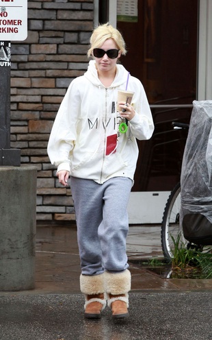 Ashley Tisdale Leaving Her House with Martin Johnson in Toluca Lake February 14, 2012