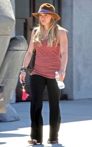 Hilary Duff Leaving Maxfield in Los Angeles September 8, 2011