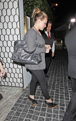 Hilary Duff Leaving Cecconis in West Hollywood November 3, 2011