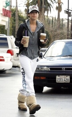 Ashley Tisdale Leaving Her House with Martin Johnson in Toluca Lake February 14, 2012