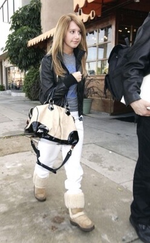 Ashley Tisdale Leaving Her House with Martin Johnson in Toluca Lake February 14, 2012