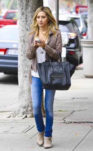 Ashley Tisdale Leaving Coral Tree Cafe in Brentwood November 18, 2011