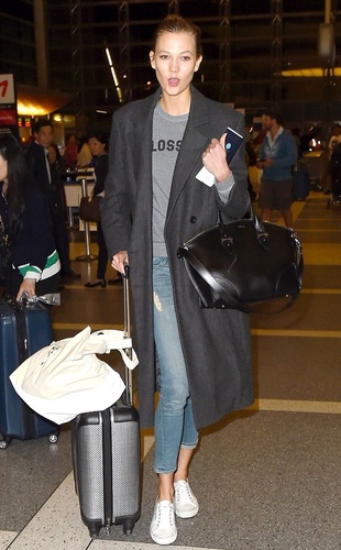 Karlie Kloss LAX Airport April 10, 2015