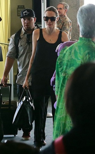 Angelina Jolie Honolulu Airport July 7, 2013