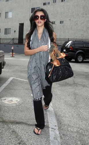 Kim Kardashian Arriving at Dance Practice September 10, 2008