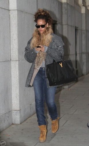 Rihanna Leaving Her Hotel in London England October 13, 2011