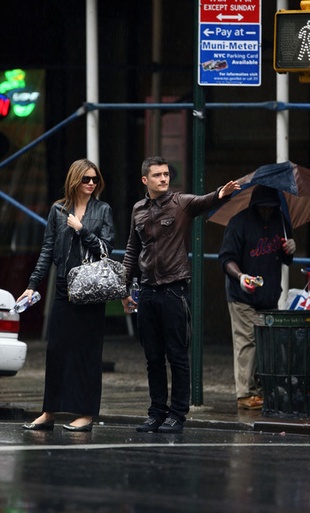 Miranda Kerr Hailing a Cab 2008