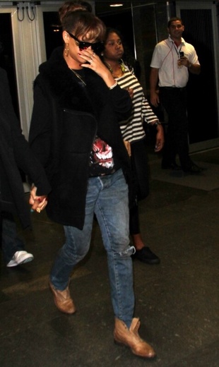 Rihanna at the Airport in Rio De Janeiro Brazil September 22, 2011