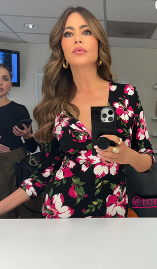 pink floral dress?