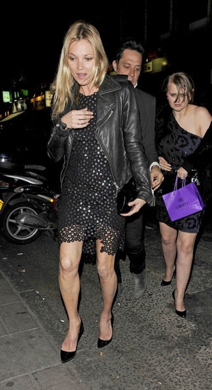 Kate Moss at the LA Bodega Negra Restaurant March 27, 2012