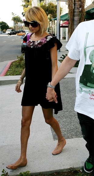 Nicole Richie Out with Adam in Hollywood March 1, 2005