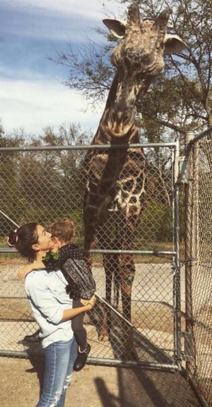 Lily Aldridge Nashville Zoo at Grassmere November 2016