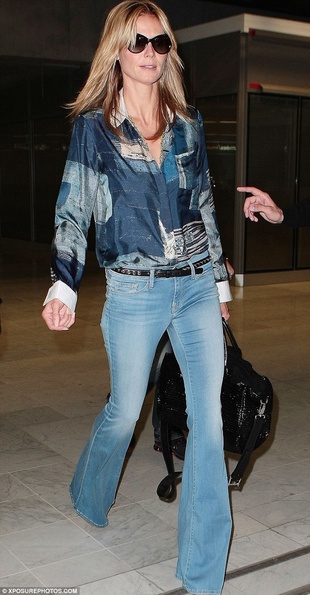 Heidi Klum Nice Airport May 21, 2014