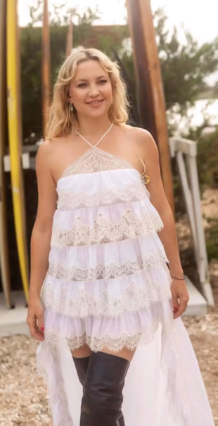 white lace dress?