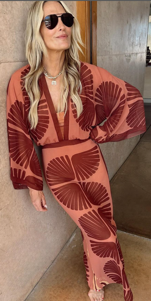 red print maxi dress?