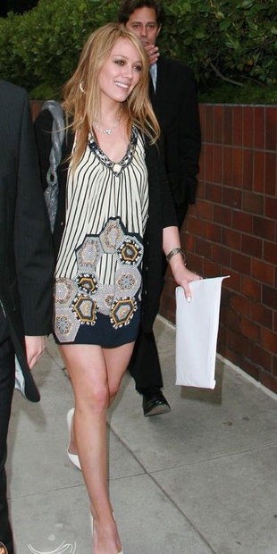 Hilary Duff Out in Hollywood February 13, 2008