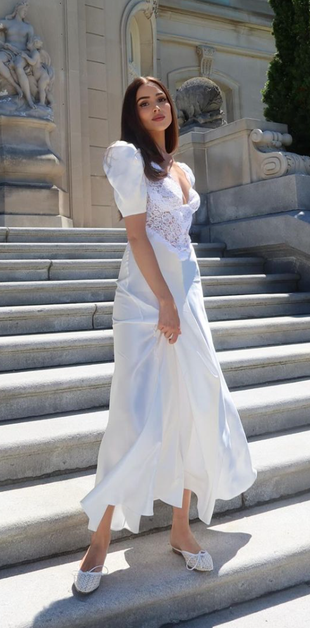 white lace dress?