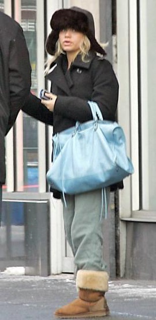 Ashley Olsen Out in New York January 17, 2005