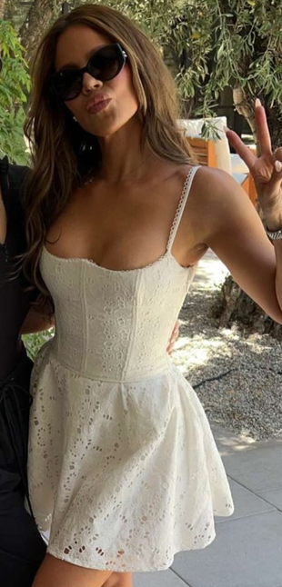 white lace dress?