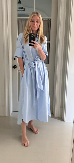 blue shirt dress?