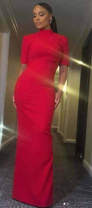 red gown?