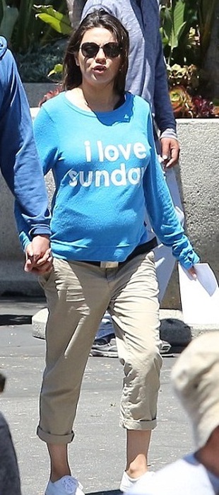 Mila Kunis Los Angeles Dodgers Game May 11, 2014