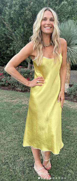 yellow slip dress?