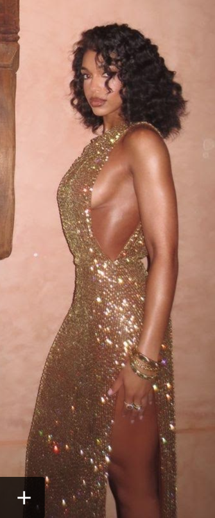 gold sequin dress?