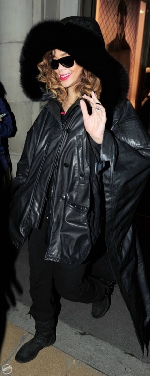 Rihanna Leaving the Armani Store in London England December 18, 2011