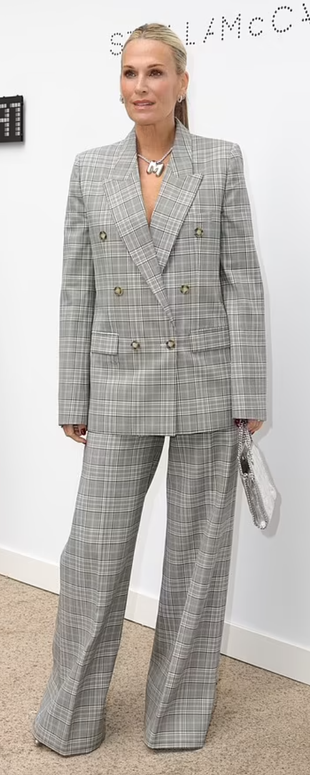 gray plaid pants and check print blazer?