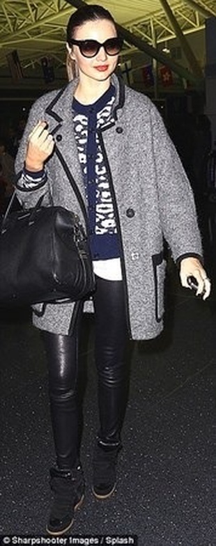 Miranda Kerr Arriving at JFK Airport January 16, 2013