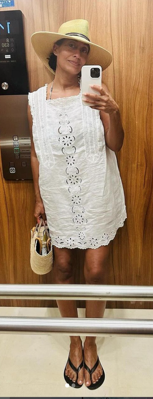 white lace dress?