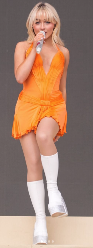 orange mini dress?