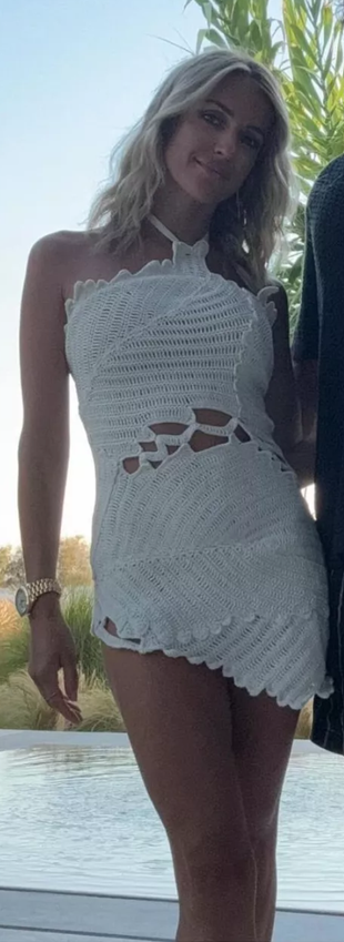 white knit dress?