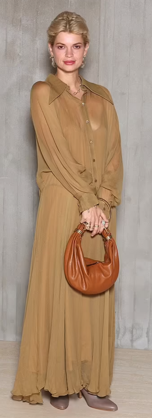 brown dress and handbag?