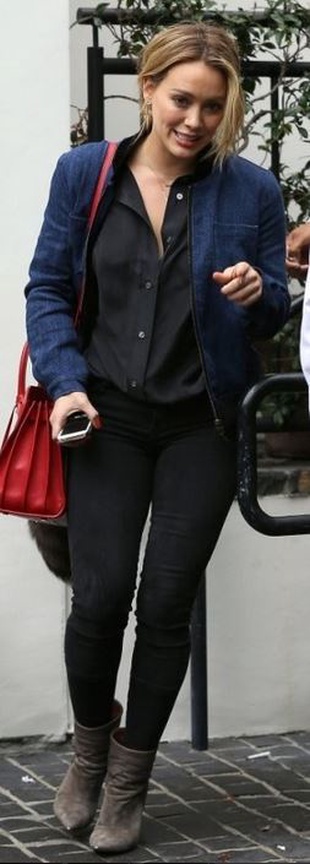 Hilary Duff heads to a lunch at Cecconi's January 30, 2014