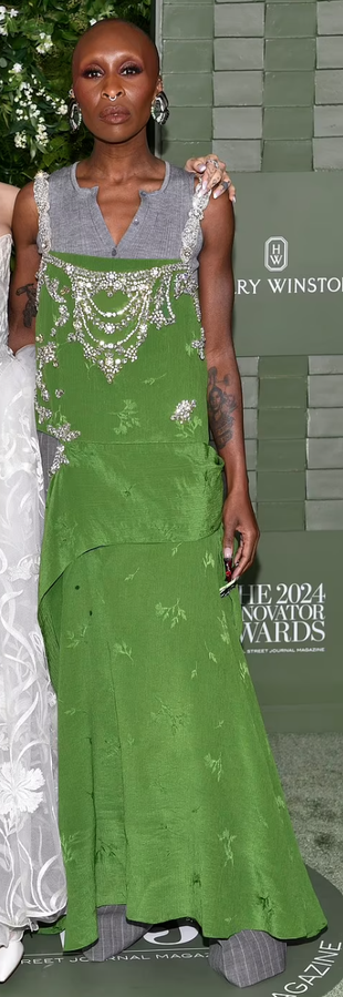 green crystal gown?