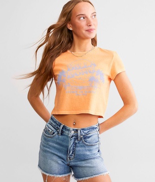 Hooked On Tropics Cropped T-Shirt