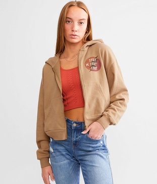 Surf Queen Cropped Hoodie