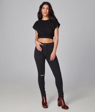 alexa-wblk high rise skinny jeans