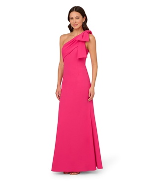 Adrianna Papell Women's Stretch Crepe Long Dress