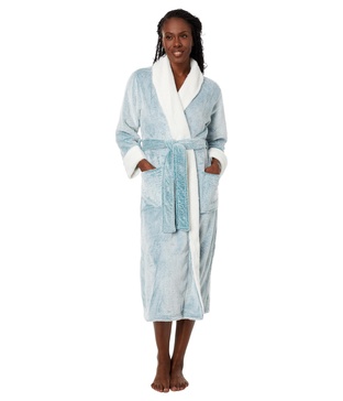 N Natori FROSTED CASHMERE Robe Length 48",SPRUCE,LARGE