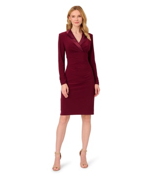 Adrianna Papell Women's Jersey Tuxedo Dress