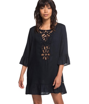 Roxy Women's Goldy Soul Long Sleeve Cover-up Dress