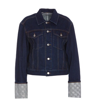 Alexander Wang Collared Button-Up Denim Jacket