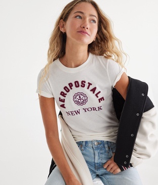 new york appliqué graphic tee