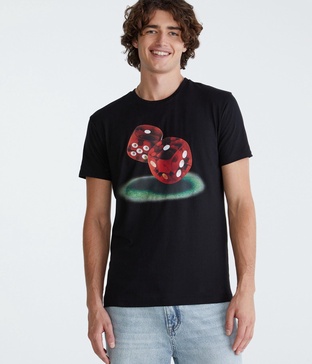 rolling dice graphic tee