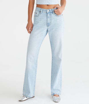 boyfriend flare low-rise jean