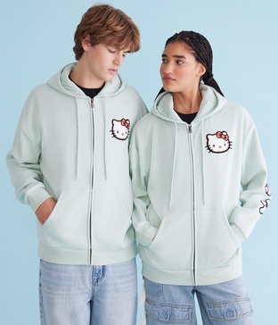 hello kitty gingerbread full-zip hoodie