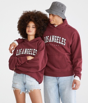 los angeles california essentials pullover hoodie